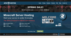 Desktop Screenshot of apexminecrafthosting.com